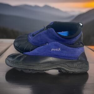 Ryka Womens Terrain Front-zip Waterproof Rain-duck Low Top Slip on Boot 7.5 Wide